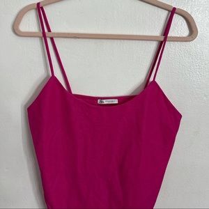 Hot pink tank top